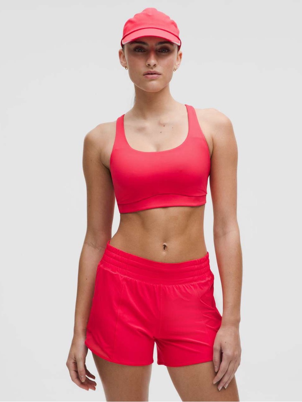Lululemon Energy Bra Medium Support, B-D Cups *Evolve Red Glow - Size S